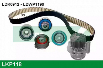 LUCAS ENGINE DRIVE lkp118 -  Водяной насос + комплект зубчатого ремня
